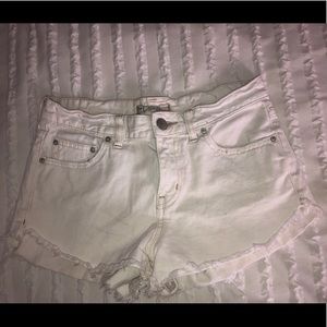 Free People Size 25 White Shorts